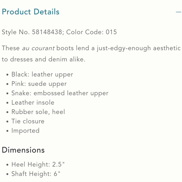 Anthropologie Shane Lace-up Boots- embossed snake - Picture 5 of 12